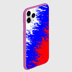 Чехол iPhone 11 Pro матовый Россия, цвет: 3D-фиолетовый — фото 2