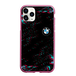 Чехол iPhone 11 Pro матовый BMW, цвет: 3D-малиновый