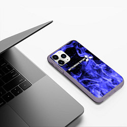 Чехол iPhone 11 Pro матовый MITSUBISHI, цвет: 3D-серый — фото 2