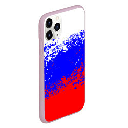 Чехол iPhone 11 Pro матовый Россия, цвет: 3D-розовый — фото 2