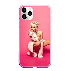 Чехол iPhone 11 Pro матовый DOJA CAT, цвет: 3D-сиреневый