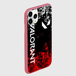 Чехол iPhone 11 Pro матовый VALORANT, цвет: 3D-малиновый — фото 2