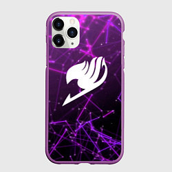Чехол iPhone 11 Pro матовый Fairy Tail, цвет: 3D-фиолетовый