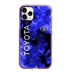 Чехол iPhone 11 Pro матовый TOYOTA, цвет: 3D-фиолетовый