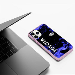 Чехол iPhone 11 Pro матовый TOYOTA, цвет: 3D-розовый — фото 2