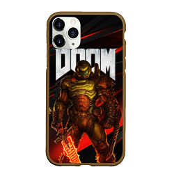 Чехол iPhone 11 Pro матовый DOOM ETERNAL, цвет: 3D-коричневый