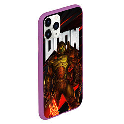 Чехол iPhone 11 Pro матовый DOOM ETERNAL, цвет: 3D-фиолетовый — фото 2