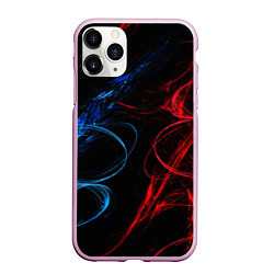 Чехол iPhone 11 Pro матовый SMOKE COLOR, цвет: 3D-розовый