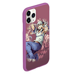 Чехол iPhone 11 Pro матовый JoJo, цвет: 3D-фиолетовый — фото 2