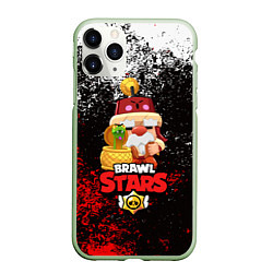 Чехол iPhone 11 Pro матовый BRAWL STARS GALE, цвет: 3D-салатовый