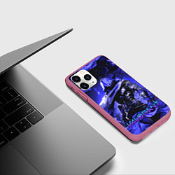 Чехол iPhone 11 Pro матовый VALORANT OMEN, цвет: 3D-малиновый — фото 2