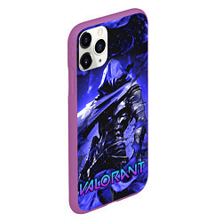 Чехол iPhone 11 Pro матовый VALORANT OMEN, цвет: 3D-фиолетовый — фото 2