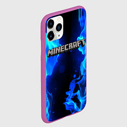 Чехол iPhone 11 Pro матовый MINECRAFT, цвет: 3D-фиолетовый — фото 2