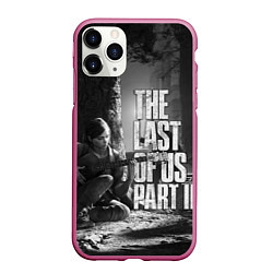 Чехол iPhone 11 Pro матовый THE LAST OF US 2, цвет: 3D-малиновый