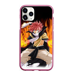 Чехол iPhone 11 Pro матовый FAIRY TAIL ХВОСТ ФЕИ, цвет: 3D-малиновый