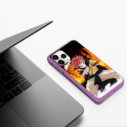 Чехол iPhone 11 Pro матовый FAIRY TAIL ХВОСТ ФЕИ, цвет: 3D-фиолетовый — фото 2