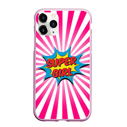 Чехол iPhone 11 Pro матовый Super Girl