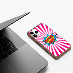 Чехол iPhone 11 Pro матовый Super Girl, цвет: 3D-коричневый — фото 2