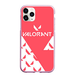 Чехол iPhone 11 Pro матовый Valorant, цвет: 3D-розовый