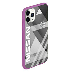 Чехол iPhone 11 Pro матовый NISSAN, цвет: 3D-фиолетовый — фото 2