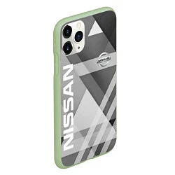 Чехол iPhone 11 Pro матовый NISSAN, цвет: 3D-салатовый — фото 2