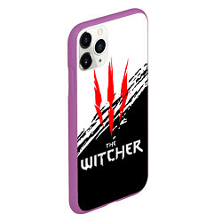 Чехол iPhone 11 Pro матовый The Witcher, цвет: 3D-фиолетовый — фото 2