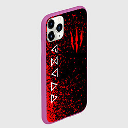 Чехол iPhone 11 Pro матовый The Witcher, цвет: 3D-фиолетовый — фото 2
