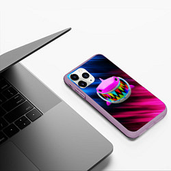 Чехол iPhone 11 Pro матовый 6IX9INE 69, цвет: 3D-сиреневый — фото 2