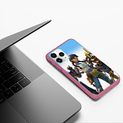 Чехол iPhone 11 Pro матовый THE LAST OF US 2, цвет: 3D-малиновый — фото 2