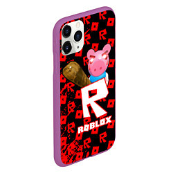 Чехол iPhone 11 Pro матовый ROBLOX: PIGGI, цвет: 3D-фиолетовый — фото 2