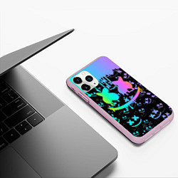 Чехол iPhone 11 Pro матовый MARSHMELLO, цвет: 3D-розовый — фото 2