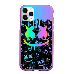 Чехол iPhone 11 Pro матовый MARSHMELLO, цвет: 3D-фиолетовый