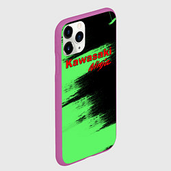 Чехол iPhone 11 Pro матовый Kawasaki, цвет: 3D-фиолетовый — фото 2