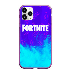 Чехол iPhone 11 Pro матовый FORTNITE ФОРТНАЙТ, цвет: 3D-фиолетовый