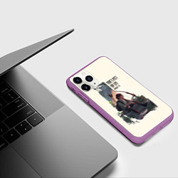 Чехол iPhone 11 Pro матовый The Last of Us 2, цвет: 3D-фиолетовый — фото 2
