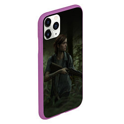 Чехол iPhone 11 Pro матовый THE LAST OF US 2 ЭЛЛИ, цвет: 3D-фиолетовый — фото 2