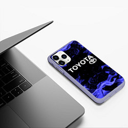 Чехол iPhone 11 Pro матовый TOYOTA, цвет: 3D-светло-сиреневый — фото 2