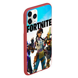 Чехол iPhone 11 Pro матовый ФОРТНАЙТ, цвет: 3D-красный — фото 2