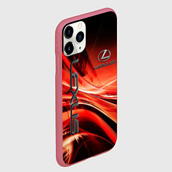 Чехол iPhone 11 Pro матовый LEXUS, цвет: 3D-малиновый — фото 2