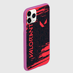Чехол iPhone 11 Pro матовый VALORANT ВАЛОРАНТ, цвет: 3D-фиолетовый — фото 2