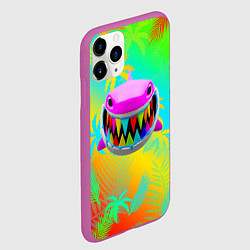 Чехол iPhone 11 Pro матовый 6IX9INE 69 SHARK, цвет: 3D-фиолетовый — фото 2
