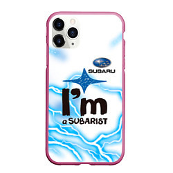 Чехол iPhone 11 Pro матовый SUBARU