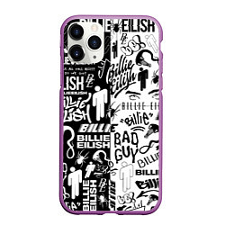 Чехол iPhone 11 Pro матовый BILLIE EILISH БИЛЛИ АЙЛИШ, цвет: 3D-фиолетовый