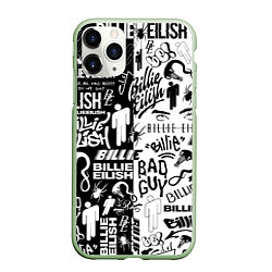 Чехол iPhone 11 Pro матовый BILLIE EILISH БИЛЛИ АЙЛИШ, цвет: 3D-салатовый