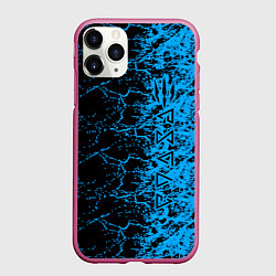 Чехол iPhone 11 Pro матовый The Witcher, цвет: 3D-малиновый