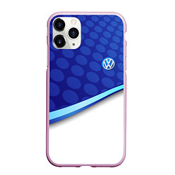 Чехол iPhone 11 Pro матовый VOLKSWAGEN, цвет: 3D-розовый