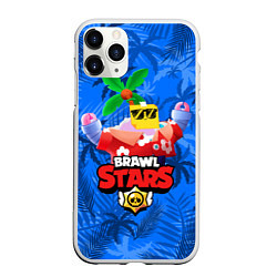 Чехол iPhone 11 Pro матовый BRAWL STARS SPROUT, цвет: 3D-белый