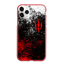 Чехол iPhone 11 Pro матовый ВЕДЬМАК THE WITCHER, цвет: 3D-красный