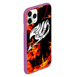 Чехол iPhone 11 Pro матовый FAIRY TAIL ХВОСТ ФЕИ, цвет: 3D-фиолетовый — фото 2