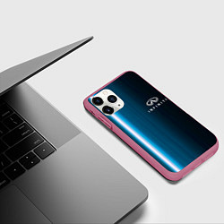 Чехол iPhone 11 Pro матовый INFINITI, цвет: 3D-малиновый — фото 2